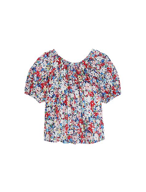 Buy Pure Cotton Floral Broderie Blouse at Marks & Spencer
