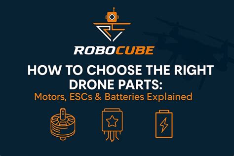 Drone Parts Selection Guide: Motors, ESCs & Batteries
