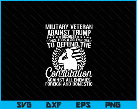 Military Veterans Against Trump 2024 USA Election SVG Printable Files ...