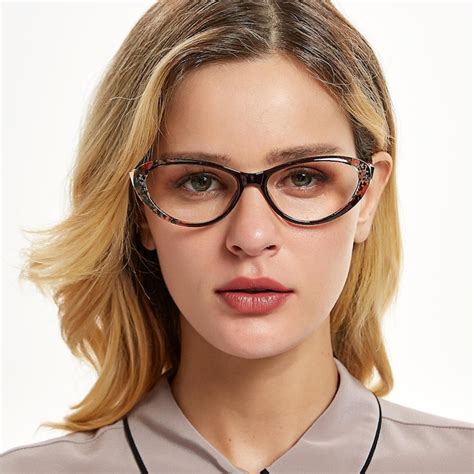 Jinbee Cat Eye Brown/Multicolor Full-Frame Plastic Eyeglasses | GlassesShop