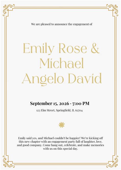 Unique Engagement Party Invitations Printable