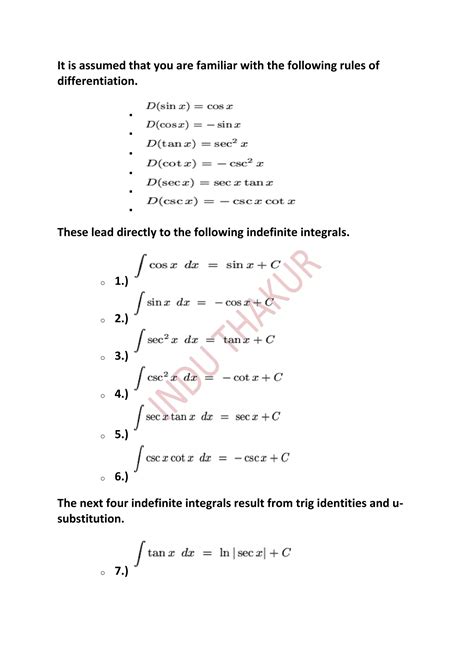 Integrals with inverse trigonometric functions | DOCX