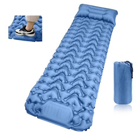 SAN LIKE Camping Sleeping Pad 3.54in Thickened Ultralight Foot Press Inflatable Lightweight and ...