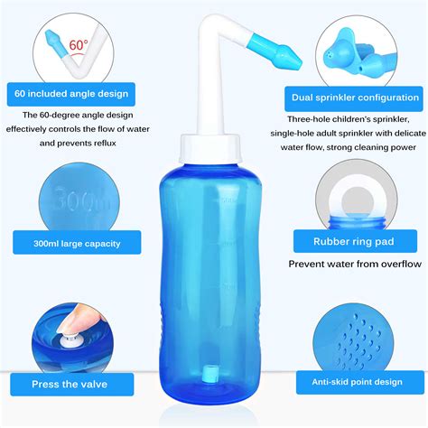Buy Toma Nasal Cleaner Nasal Nose Wash Bottle 300ml Clean Irrigator ...