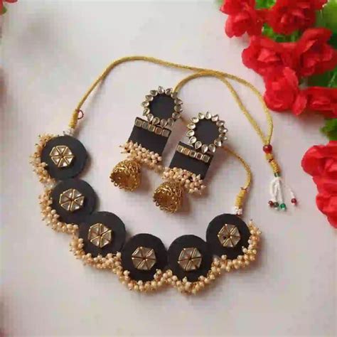 Buy Stylish Handmade or Handcrafted Fabric Earrings Online in India ...