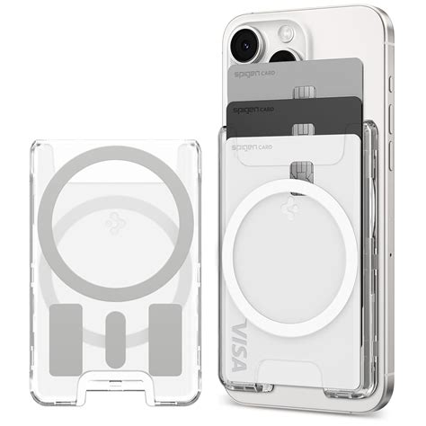 Spigen Ultra Hybrid (MagFit+) Magnetic Card Holder up to 3 Cards, Hard ...