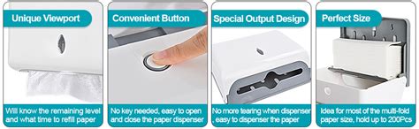 TARGET HYGIENE Multi Fold Tissue Paper Holder Dispenser | M-Fold Tissue ...