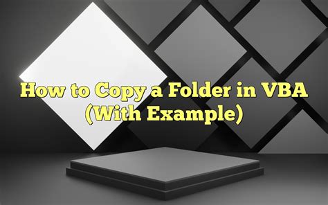 Image result for Copy Multiple Files From a Folder to Another Folder Using VBA