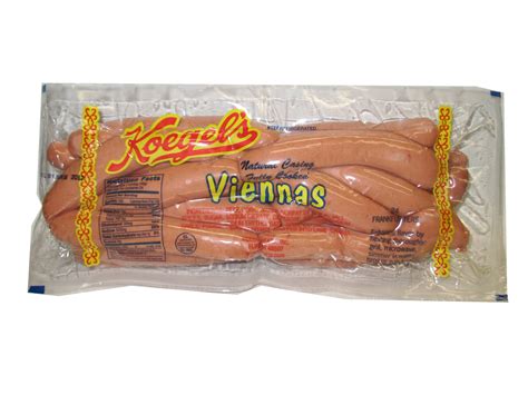 Koegel's Vienna's Fully Cooked Hot Dogs, 24 Count plastic air sealed ...