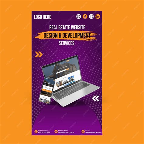 Socail media post design amp development post | Premium Vector