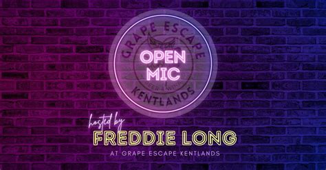 Open Mic at grape escape kentlands (hosted by Freddie Long), Grape ...