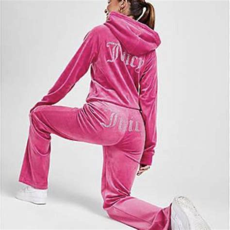 JUICY COUTURE diamanté velour Full zip hoodie and... - Depop