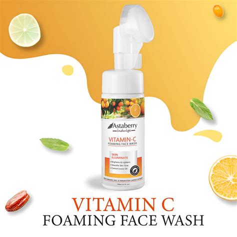 Buy Best Vitamin C Foaming Face Wash Online in India -Astaberry