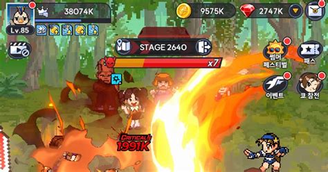 캐릭터가 알아서 성장하는 방치형 RPG… 오락실 추억 가득한 도트 그래픽 인상적