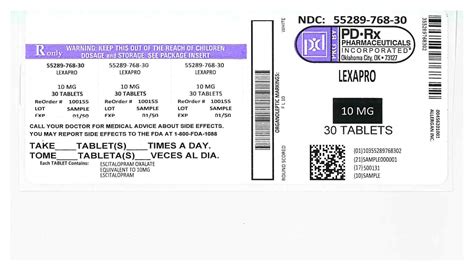 What Does Lexapro 10 mg Look Like?