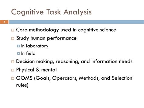 Image result for Cognitive Task Analysis