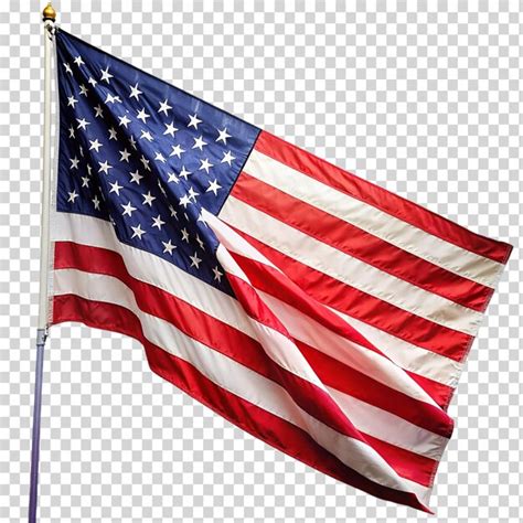 Premium PSD | A american flag on transparent background