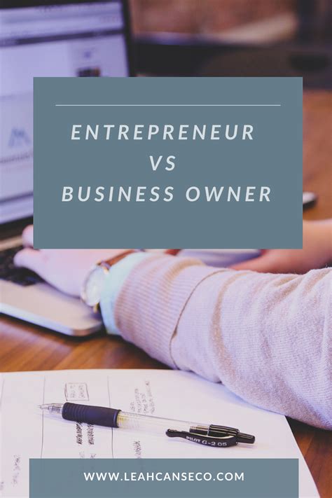 Entrepreneur vs Business Owner 的图像结果