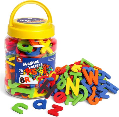 Amazon.com: Educational Insights Multicolored Lowercase AlphaMagnets ...
