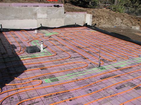 Concrete Floor Radiant Heating Installation