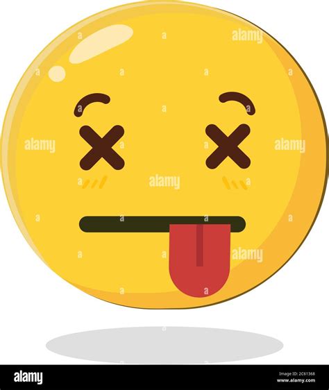 Smiley Face With Tongue Sticking Out And Crossed Eyes