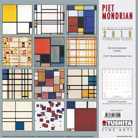 Piet Mondrian (Not to be Sold in Spain) 2018 (Fine Arts) : Piet ...