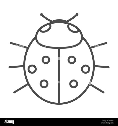 Cartoon Ladybug Black And White