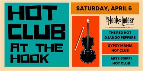'Hot Club at The Hook' with Red Hot Django Peppers, Mississippi Hot ...