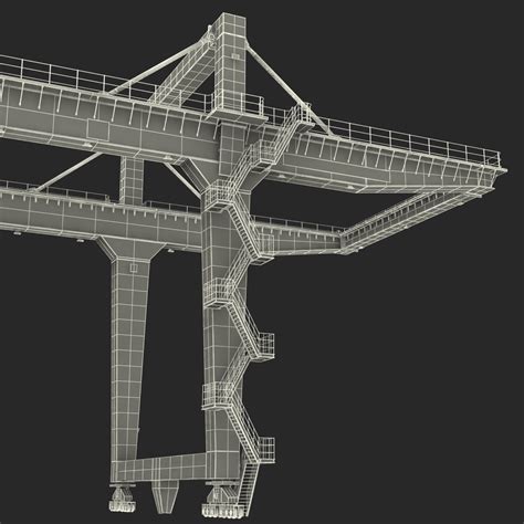 Rail Mounted Gantry Container Crane Orange 3D | 3D Molier International