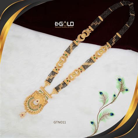 Sophisticated 1 Gram Gold Plated Maharashtrian Ganthan with Diamond De ...
