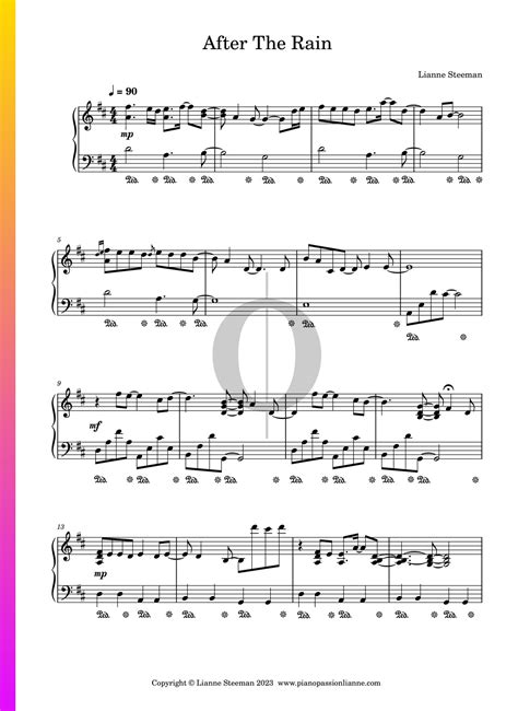 After The Rain » Lianne Steeman - Partitions de piano - OKTAV