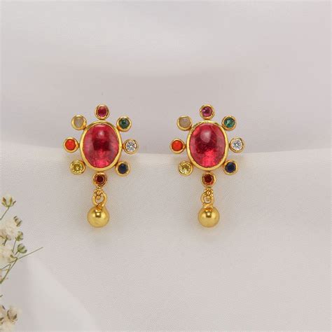 Gold Plated Navaratna Jewellery Online | 92.5 Gold Plated Silver ...