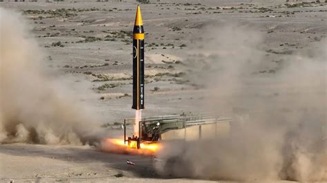 The slogan "Israel must be wiped off the face of the earth" inscribed on a Shahab-2 missile displaye