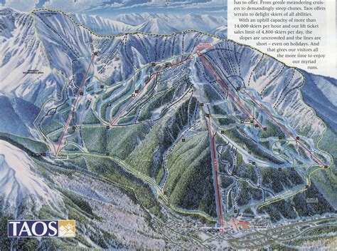 Taos Ski Mountain Map
