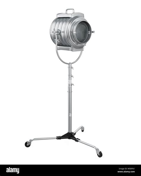 Studio Spotlight Floor Lamp Isolated Stock Photo - Alamy