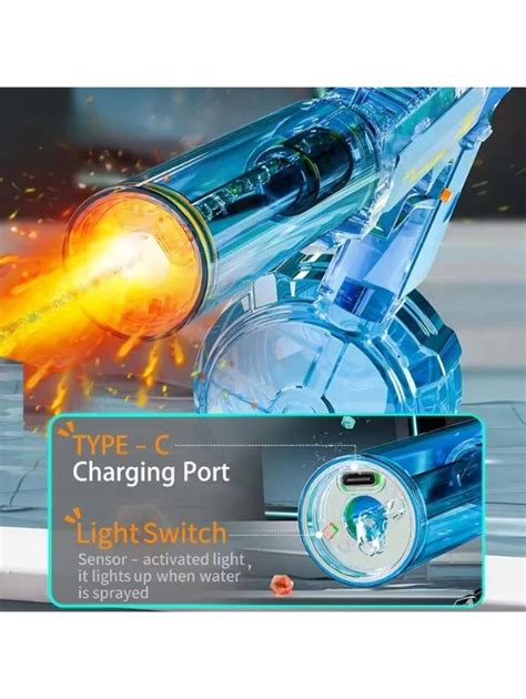 Grey - ThunderStrike DE-100 - Desert Eagle Electric Water Gun Pichkari ...