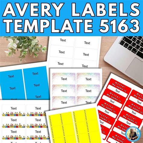 Avery Label Template 5163 Editable Sheets - Caroline Koehler at ...