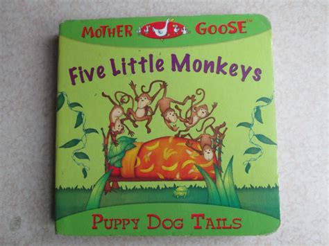 Mother Goose. Five Little Monkeys. Puppy Dog Tails (Board Book) by ...