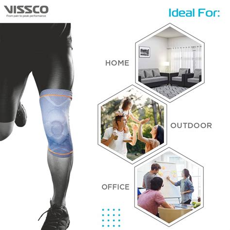 Vissco Patella and Ligament Assisted Knee Support with Silicone ...