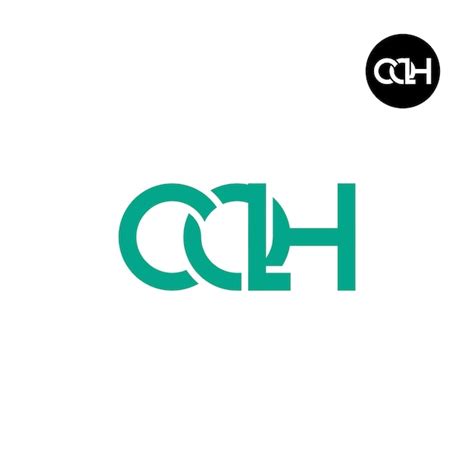 Letter cqh monogram logo design | Premium Vector