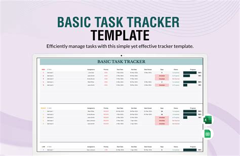 Free Task Tracker Templates in Excel to Download