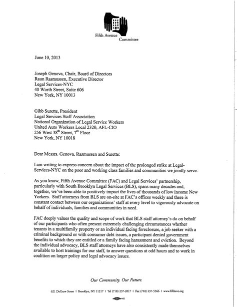 FAC Letter to Legal Services – 6-10-13 | Legal Services Staff ...