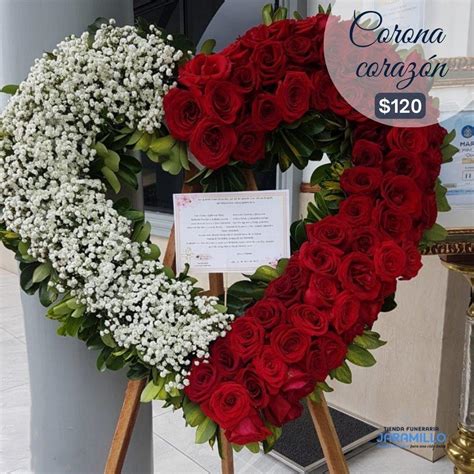 CORONA DE ROSAS «CORAZÓN» – Funeraria Jaramillo