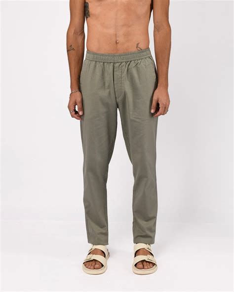 Classic Fused Tailored Linen Pants (Green) – TAILORAEDGE