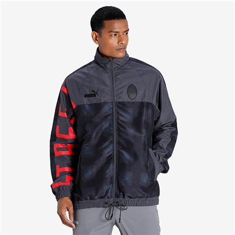 Puma AC Milan 21/22 Street Soccer Track Jacket - Puma Black/Ebony/Puma ...
