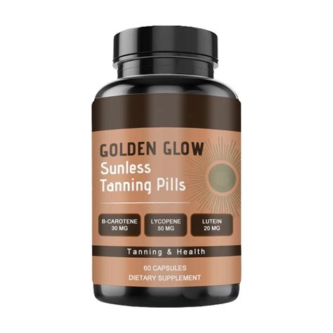 Carotenoid Tanning Blend Pills for Healthy Tan Golden Glow Radiant Skin Sunless Tanning Solution ...
