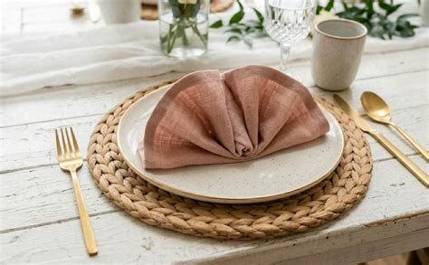 Buy Blush Pink Cloth Napkins Set of 100 | Wedding Table Decor ...
