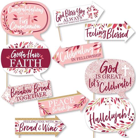 Buy Funny First Communion Pink Elegant Cross - Girl Religious Party ...