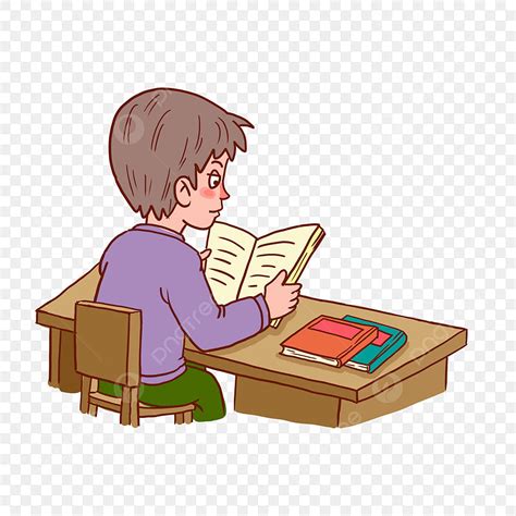 School Student Study Clipart