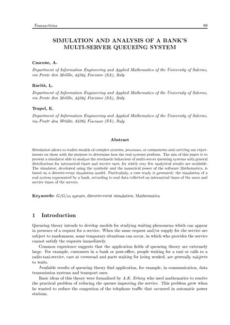 Image result for Simulation of a Single Server Queueing System